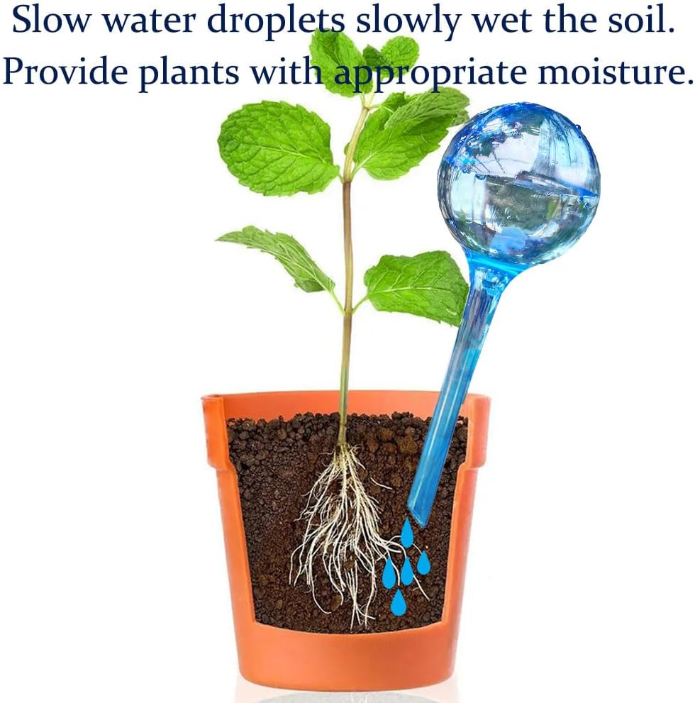 Automatic Plant Watering Globes | 10 Pack (6 Large + 4 Small) | PVC Material