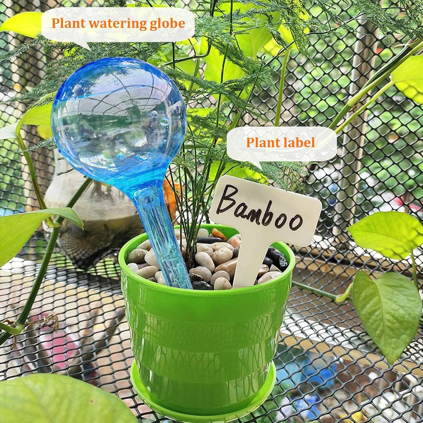 Automatic Plant Watering Globes | 10 Pack (6 Large + 4 Small) | PVC Material