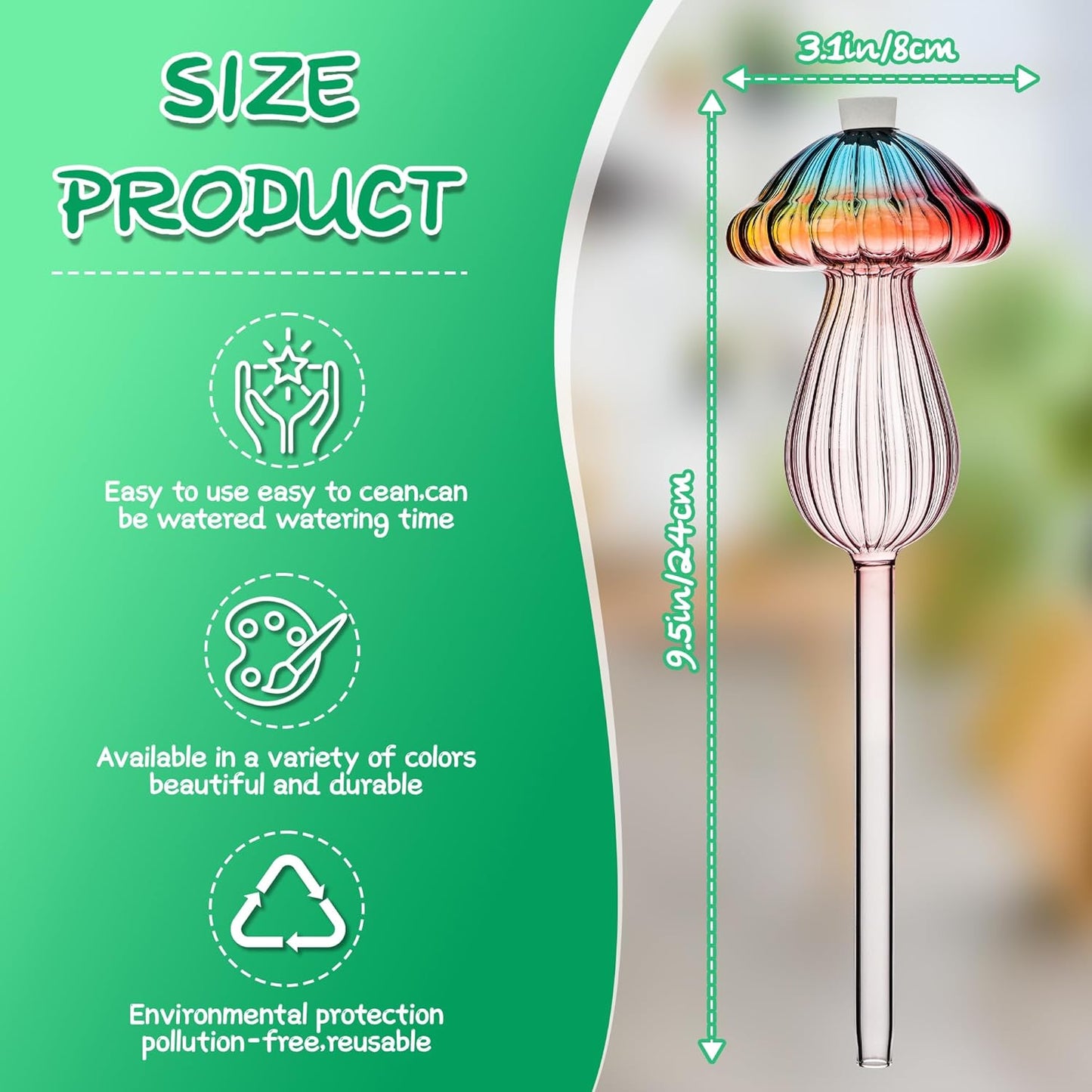 Plant Self-Watering Globes | Automatic Watering System | 4 Pack