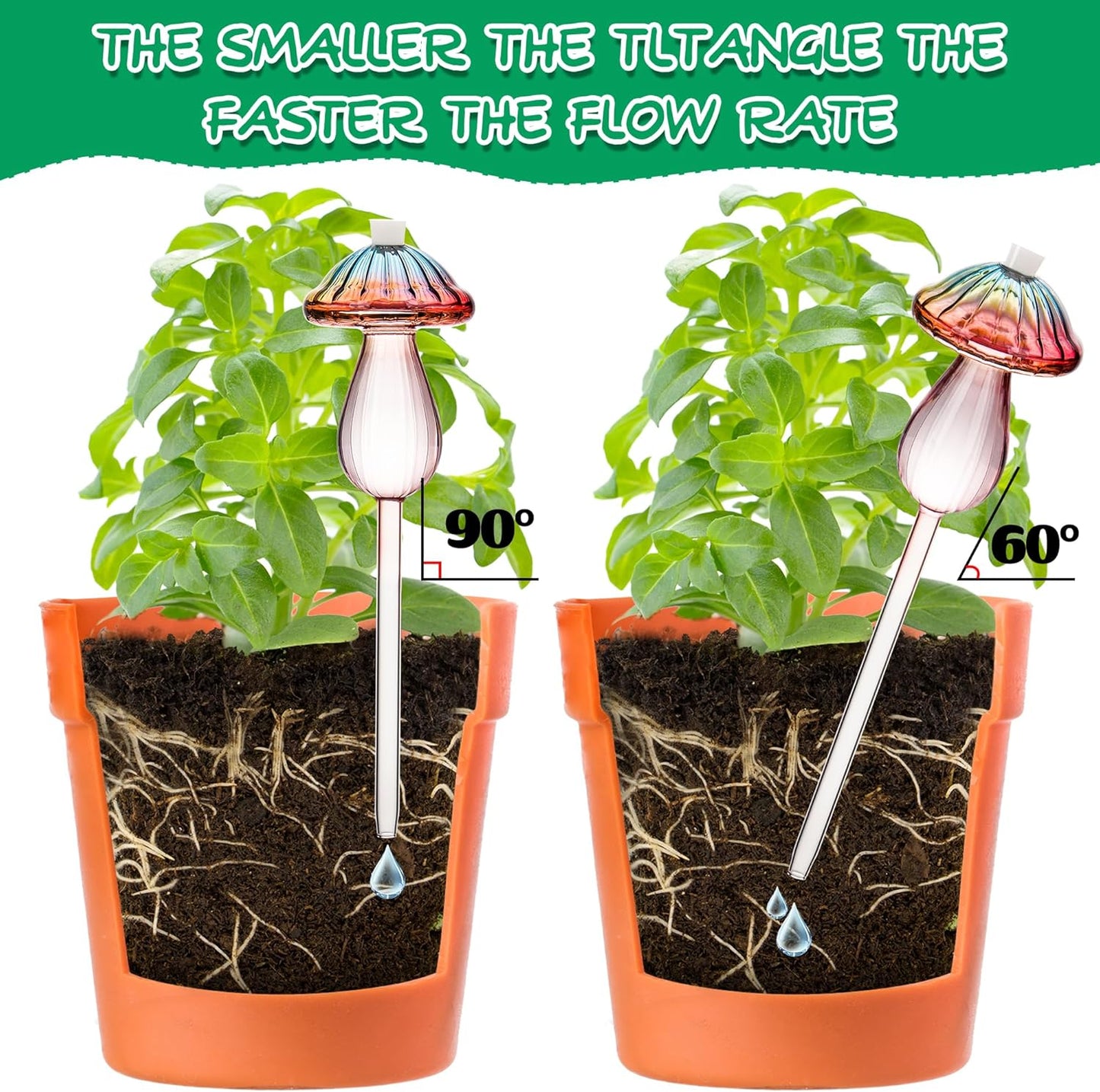 Plant Self-Watering Globes | Automatic Watering System | 4 Pack